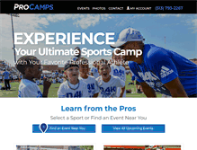 Tablet Screenshot of procamps.com